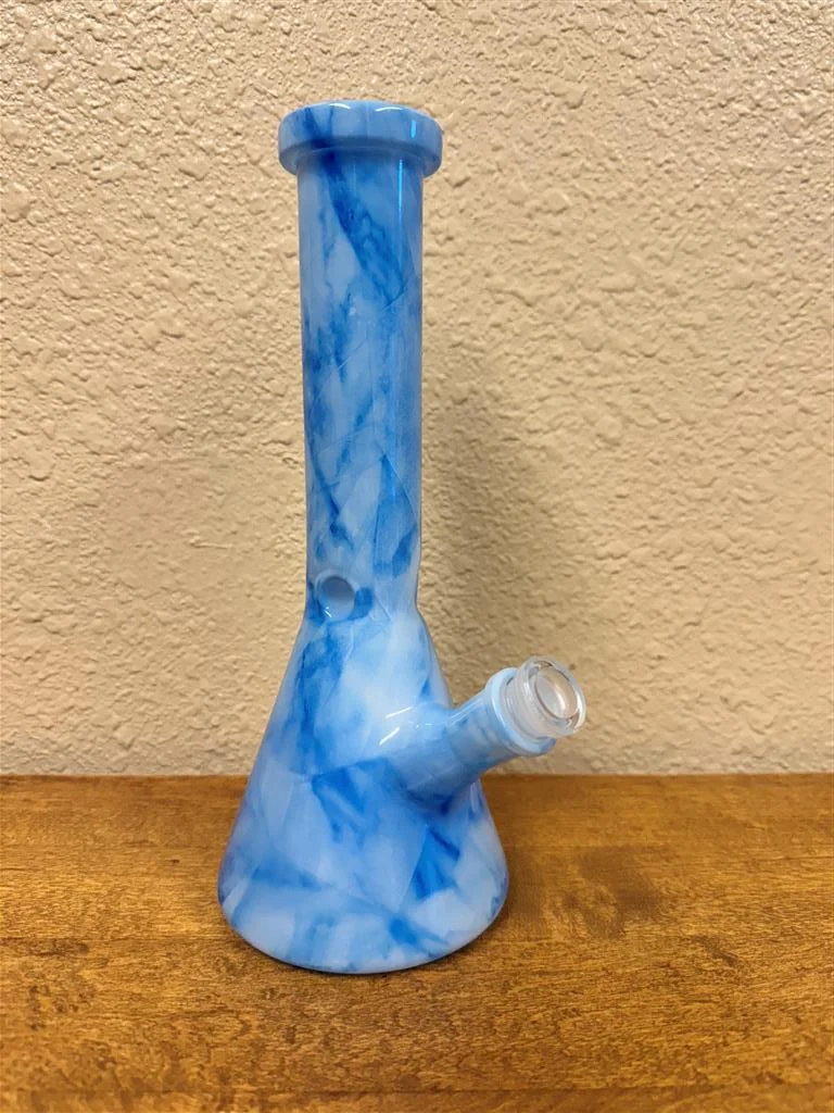 Blue Glass Bong Med