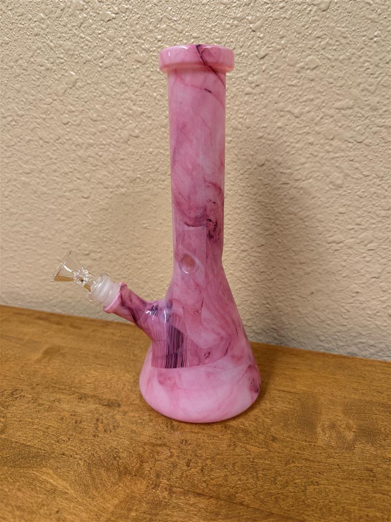 Pink Glass Bong Med