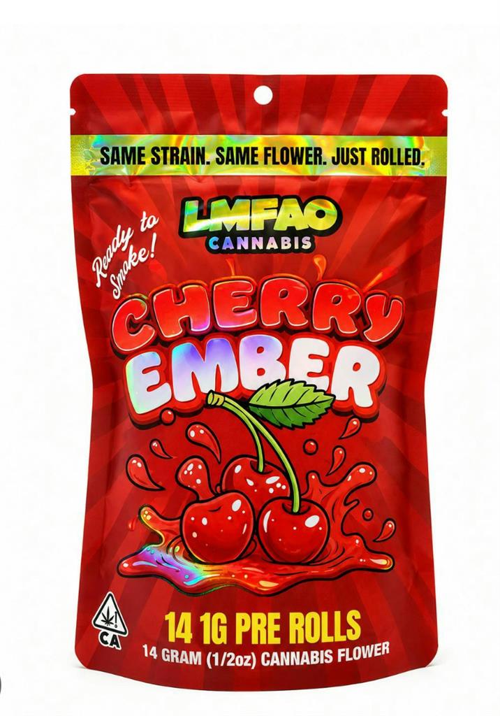LMFAO-14pk 1g Pre Rolls- Cherry Ember